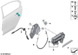 CLOSING SYSTEM, DOOR, REAR