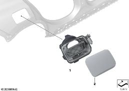 FILL-IN FLAP diagram for BMW X2 U10 20dX