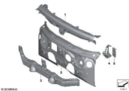 SPLASH WALL PARTS diagram for BMW X2 U10 20dX