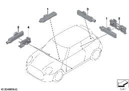 SINGLE PARTS, ANTENNA, COMFORT ACCESS