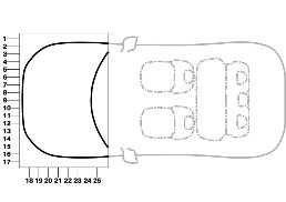 Diverse Hinweisschilder vorne diagram for BMW 1 Series F70 M135 xDrive