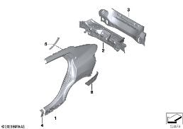 SIDE PANEL/TAIL TRIM diagram for BMW X2 U10 20dX