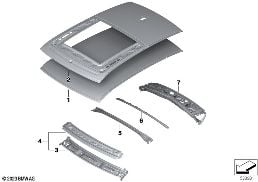 ROOF diagram for BMW X2 U10 20dX