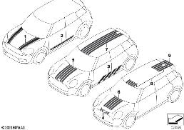 แถบปิดแต่งประดับ diagram for BMW MINI Clubman F54 Cooper