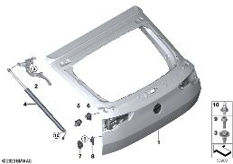 TRUNK LID diagram for BMW X2 U10 20dX