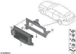 BOOSTER/HOLDER diagram for BMW 5 Series G61 Touring 530e