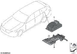 RECEIVER AUDIO MODULE diagram for BMW 5 Series G61 Touring 530e