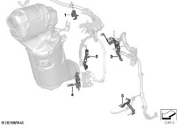 CABLE HARNESS FIXINGS diagram for BMW 5 Series G61 Touring 520d