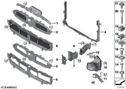 Vedení vzduchu diagram for BMW MINI F66 JCW