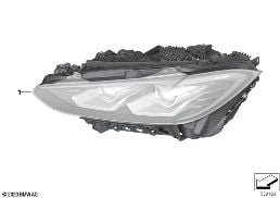 Projecteur diagram for BMW 4 Series G23 Cabriolet LCI M440iX