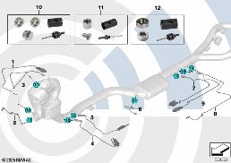Rep.-satz svetshylsa avgassensorsystem diagram for BMW X3 G01 LCI 30dX