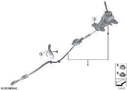 GEARSHIFT STEPTRONIC diagram for BMW X2 F39 18d