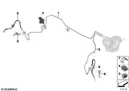 Bremsleitung vorne diagram for BMW MINI F66 JCW