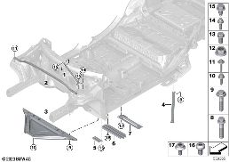 REINFORCEMENT, BODY diagram for BMW X2 U10 iX2 eDrive20
