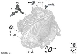TRANSMISSION SINGLE PARTS 7HDT400/400M diagram for BMW X2 U10 20dX