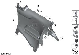 Boční výplň zadní diagram for BMW MINI F66 JCW