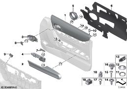 Mont. díly výplň dveří přední diagram for BMW MINI F66 JCW