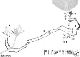 Kältemittelleitungen Unterflur diagram for BMW 3 Series G20 Limousine LCI 330eX