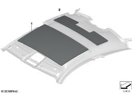 SOUND INSULATION ROOF diagram for BMW 4 Series G22 Coupé LCI M440dX