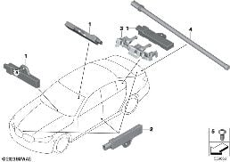 SINGLE PARTS, ANTENNA, COMFORT ACCESS
