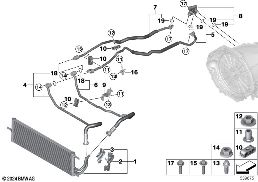 TRANSMISSION OIL COOLER/OIL COOLER LINE