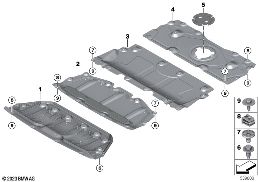 UNDERHOOD SHIELD diagram for BMW 4 Series G22 Coupé LCI M440dX
