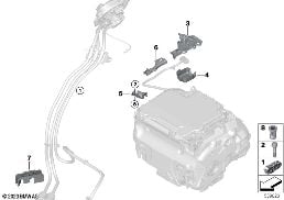 Upevňovací díly diagram for BMW iX3 G08 BEV iX3