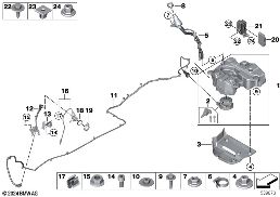 SCR SYSTEM diagram for BMW 1 Series F70 118d