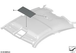 SOUND INSULATION ROOF diagram for BMW 3 Series G80 M3 M3 Competition