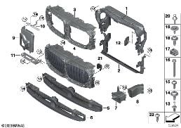 空气导管 diagram for BMW X5 G05 40iX