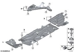 Výplň podlahy vozidla diagram for BMW MINI F66 JCW