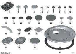 Uzavírací víko/zátka diagram for BMW MINI F66 JCW