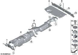 Tepelná izolace diagram for BMW MINI F66 JCW