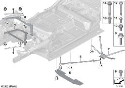 REINFORCEMENT, BODY diagram for BMW 5 Series G61 Touring 540dX