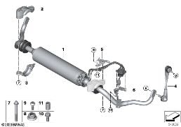 STABILIZER, FRONT / DYNAMIC DRIVE, AWD diagram for BMW 5 Series G61 Touring 550eX