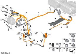 Различные к-ты проводов Hybrid diagram for BMW 3 Series G21 Tуринг LCI 330e