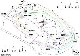 Câble rép.faisc.câbl.princ.antenne/coax diagram for BMW 4 Series G23 Cabriolet LCI M440iX