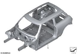 Karosserie-Gerippe diagram for BMW MINI F66 JCW