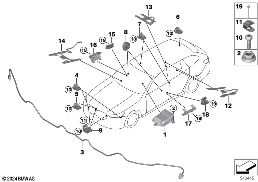 ELECTRIC PARTS AIRBAG diagram for BMW 5 Series G61 Touring 530e