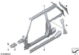 Seitengerippe Mitte diagram for BMW MINI F66 JCW