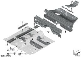 PARTITION TRUNK/FLOOR PARTS