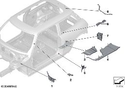 Hohlraumabschottungen diagram for BMW MINI F66 JCW