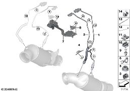 Necess.de montage de sonde lambda diagram for BMW Rolls-Royce Phantom RR11 Phantom