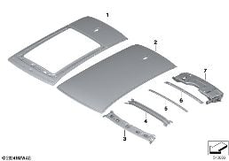 ROOF diagram for BMW 5 Series G61 Touring i5 xDrive40