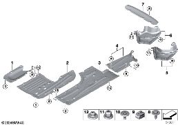 UNDERFLOOR COATING diagram for BMW 3 Series G28 Sedan LCI 325LiX