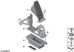 Cde d'accélérateur/module pédale d'accél diagram for BMW Rolls-Royce Cullinan RR31 Cullinan