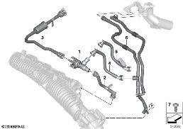 Tankentlüftungsventil / Leitungen diagram for BMW MINI F66 JCW