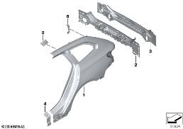 SIDE PANEL/TAIL TRIM diagram for BMW 5 Series G61 Touring i5 xDrive40
