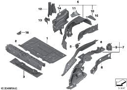 REAR WHEELHOUSE/FLOOR PARTS