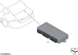 Sterownik funkcji specjalnych diagram for BMW 5 Series G61 touring 520d